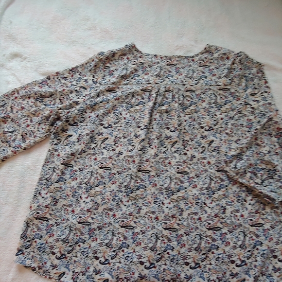 NWOT Collective Concepts Warner Lattice Detail Floral & Paisley Blouse – Size 2X - Picture 5 of 12